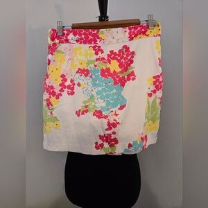 Izod Golf Size 2 White Floral Active Skort Skirt